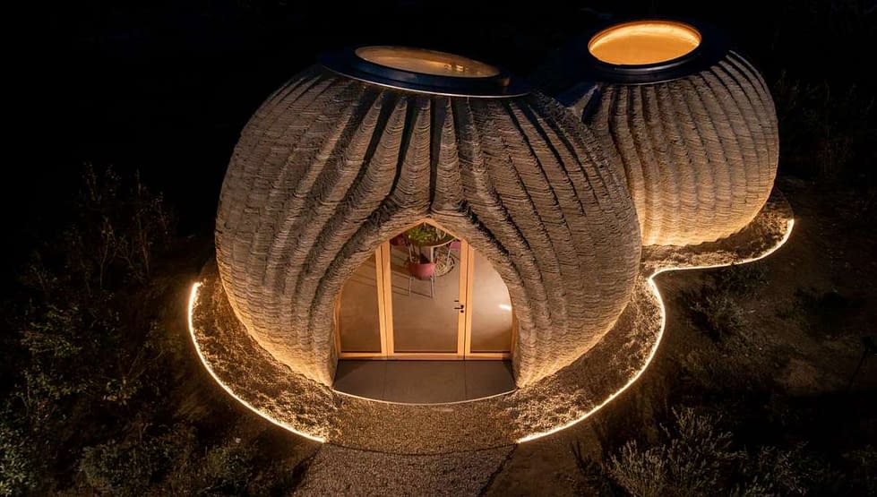 World’s first raw earth material 3Dprinted house is ready for